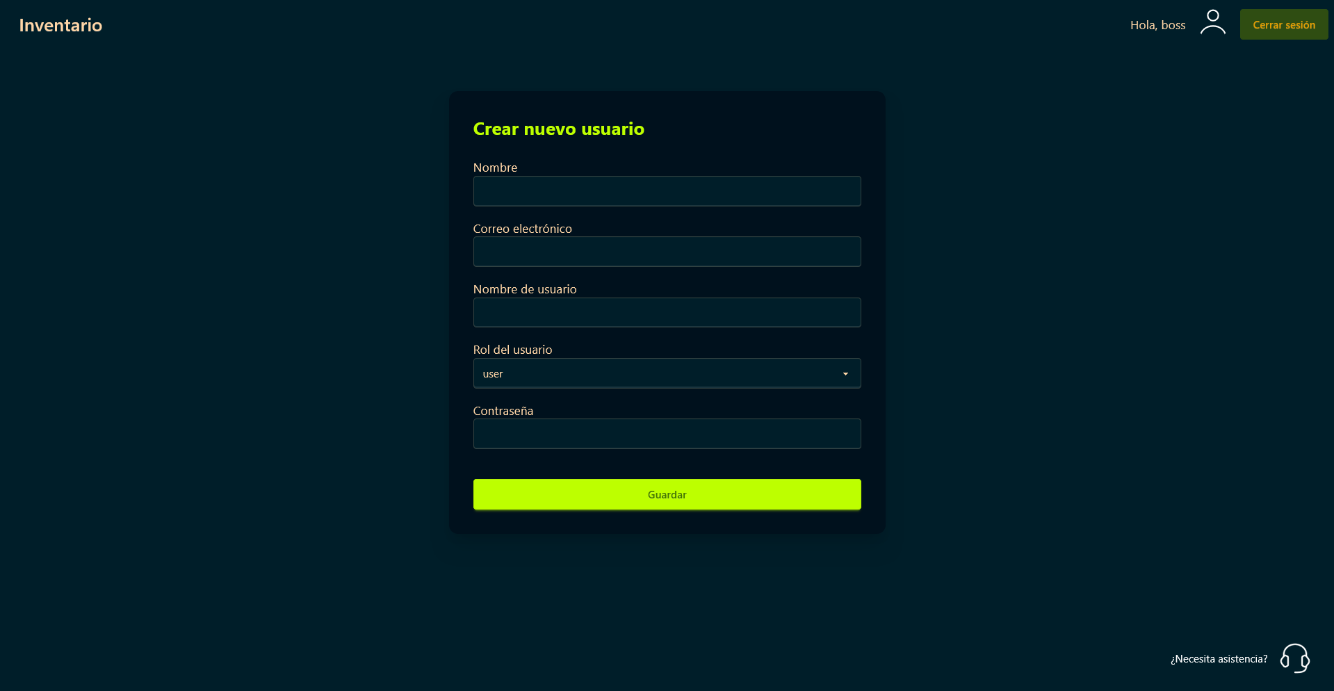 Gestor de inventario 6